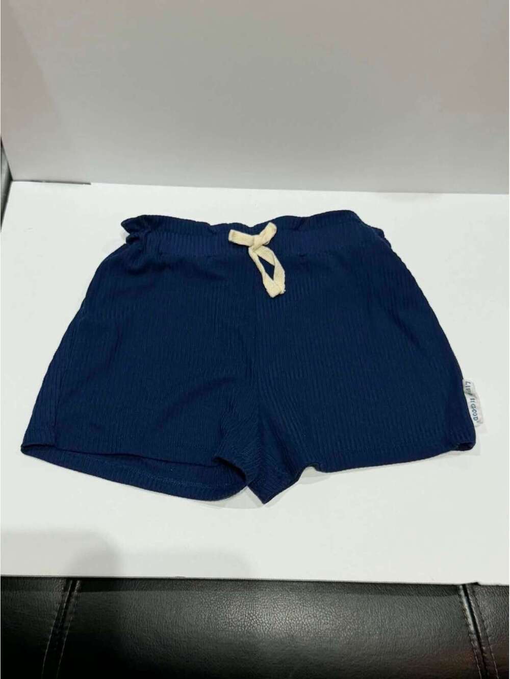 Life is Good Girls' Navy Blue Ribbed Shorts Size 6